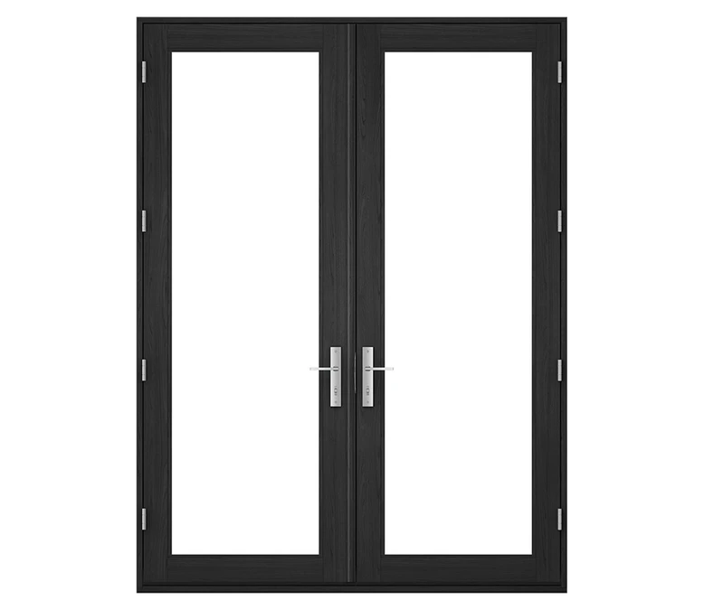 Pella Reserve Contemporary Wood Hinged Patio Door in Kansas City